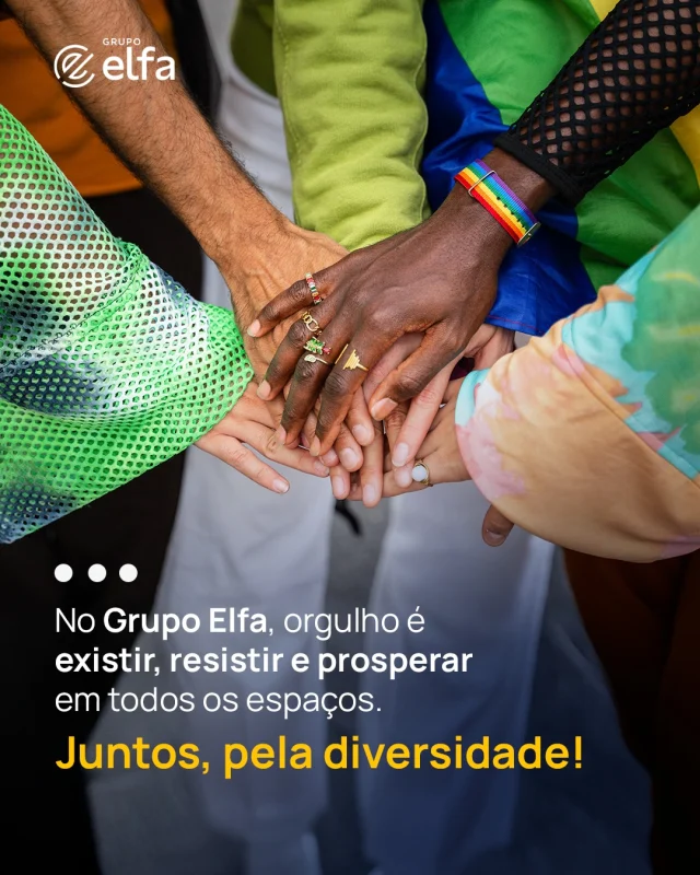 No Dia do Orgulho LGBTQIAPN+, reforçamos nosso compromisso com o respeito e a promoção de ambientes nos quais a diversidade é reconhecida e celebrada. 🏳️‍🌈

Acreditamos que só é possível construir um futuro mais inovador, ético e humano quando todas as pessoas podem ser quem são, com segurança, liberdade e orgulho.

O Grupo Elfa caminha lado a lado com a diversidade. Juntos, estamos construindo espaços mais inclusivos e transformadores. ❤️

#GrupoElfa #DiaDoOrgulho #OrgulhoLGBTQIAPN #Diversidade #Inclusão
