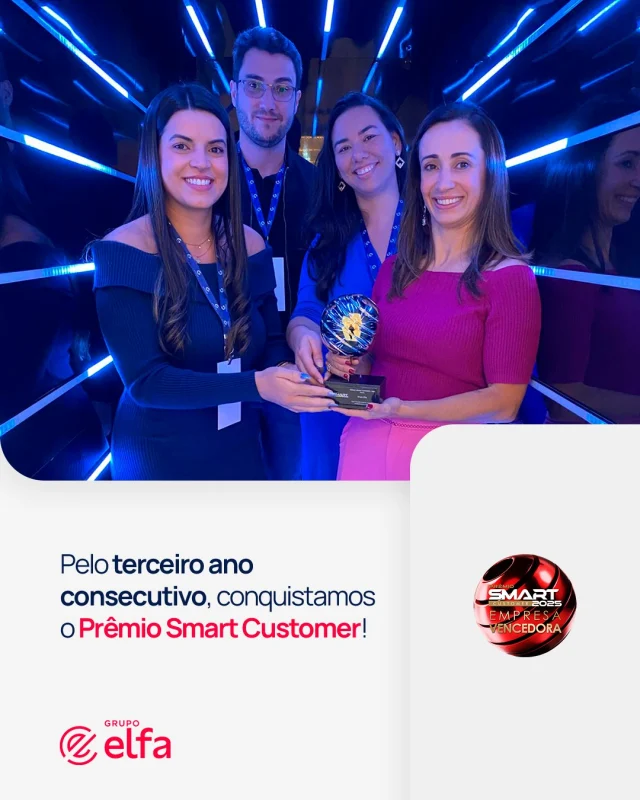 Dedicação e compromisso que geram resultados! Conquistamos, novamente, o Smart Customer, uma das premiações mais importantes na área de Experiência do Cliente no país! 🏆

Fomos destaque na categoria “Cultura Centrada no Cliente”, recebendo a prata com o case “Quando ouvimos o cliente, conquistamos o futuro”. O projeto teve como objetivo reforçar a responsabilidade dos colaboradores em cada ação para garantir a melhor experiência aos nossos clientes.

Esse reconhecimento é fruto de um trabalho diário, pautado em valores que guiam uma atuação cada dia mais transparente e responsável! ❤️

#GrupoElfa #saúde #SmartConsumer2025 #ExperiênciadoCliente #premiação #reconhecimento
