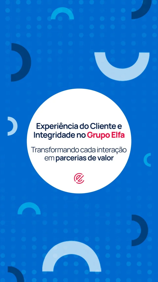 A integridade é um valor fundamental, que sustenta as relações e os processos do Grupo Elfa.

Temos o compromisso de proporcionar a melhor experiência, olhando com atenção para cada detalhe. Da forma como respondemos a um cliente até o planejamento da nossa operação, tudo é pensado para garantir que sejamos referência de dedicação e excelência operacional.

Assista ao vídeo e descubra como trabalhamos diariamente para transformar interações em vínculos duradouros e parcerias de valor. 🤝❤️

#GrupoElfa #ExperiênciadoCliente #distribuição #saúde #logística #experiência #integridade