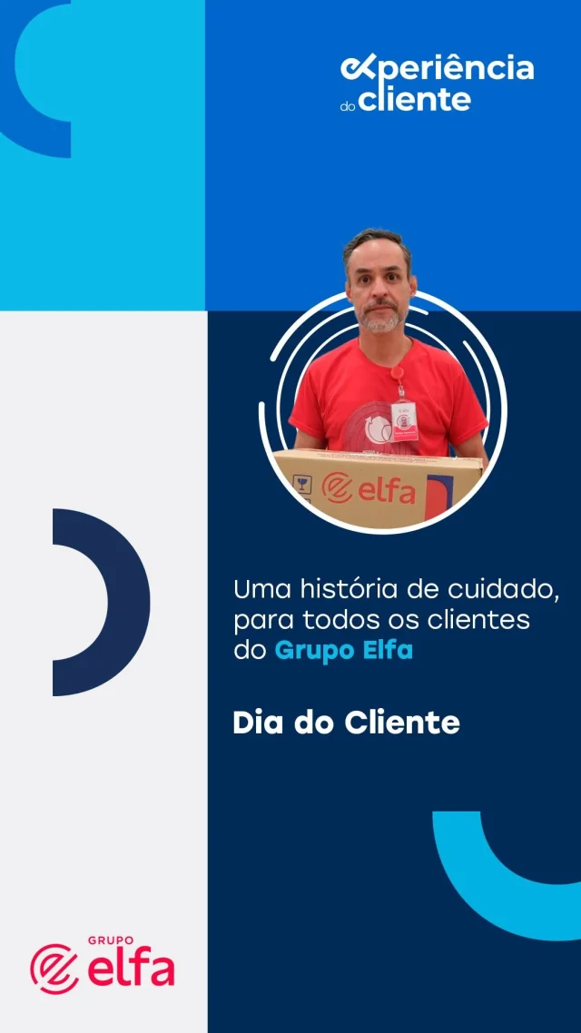 A Semana do Cliente é mais do que uma data: é uma oportunidade de agradecer pela confiança na nossa querida Elfa! ✨

Cada pedido é acompanhado com cuidado e conduzido por um time que valoriza integridade, excelência e muita intensidade.

Reafirmamos nosso propósito de levar saúde a milhões de vidas. Compartilhe este post com quem divide esse propósito todos os dias com a gente. ❤️

#GrupoElfa #DiadoCliente #cliente #customerexperience #saúde