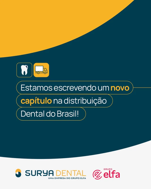 Com mais de 30 anos de atuação no mercado odontológico, a Surya dá um passo importante na distribuição Dental, junto com o Grupo Elfa!

Estamos fortalecendo o nosso negócio, potencializando o atendimento omnichannel e reforçando o compromisso de estar sempre próximos de nossos clientes com um serviço especializado e consultivo.

Em breve, vamos compartilhar uma super novidade. ❤️

#GrupoElfa #SuryaDental #odontologia #distribuição #dental #saúde #logística