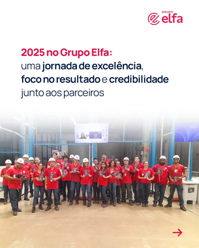 2025 foi um ano de grandes conquistas para o Grupo Elfa! 🌟

Celebramos 12 meses de muito trabalho, inovação e compromisso em levar saúde a milhões de vidas.

Estivemos sempre guiados por integridade, credibilidade, intensidade, excelência e foco em resultados. E os nossos números comprovam isso!

Seguimos firmes no nosso propósito, consolidando cada vez mais a companhia como referência na distribuição de saúde. ❤️

#GrupoElfa #saúde #retrospectiva2025