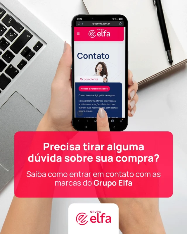 Oferecer um atendimento de excelência faz parte do nosso compromisso com clientes e parceiros! ❤️

No Grupo Elfa, disponibilizamos canais de contato para cada marca. Assim, acompanhamos de perto a sua compra para solucionar qualquer imprevisto com a maior agilidade!

Arraste para o lado e confira nossos meios de contato! 📲

#GrupoElfa #atendimento #saúde