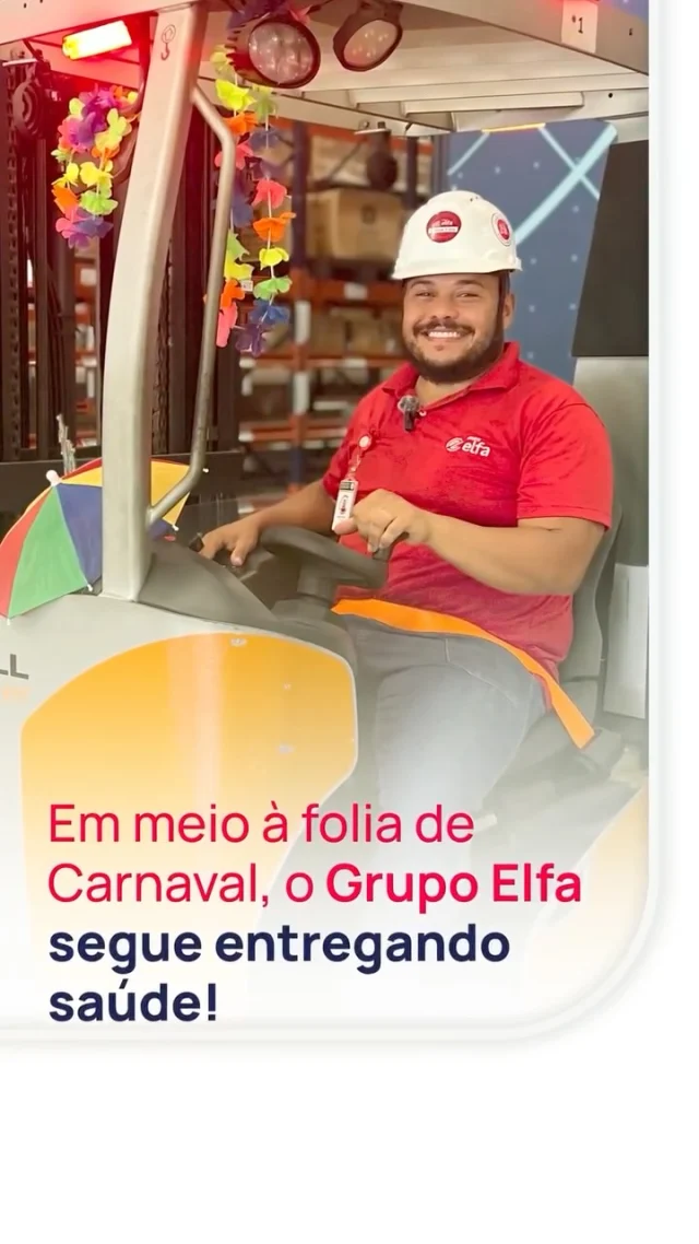 Enquanto os bloquinhos e escolas de samba desfilam por todo o país, o time Elfa segue comprometido com sua missão e propósito, levando saúde para todos! 🚚

Com nossos Centros de Distribuição na ativa e o apoio dos times comerciais e hospitais parceiros, entregamos segurança, agilidade e excelência operacional, mesmo em meio à celebração mais brasileira que existe!

É assim que levamos saúde no tempo certo para quem precisa! ❤️

#GrupoElfa #saúde #distribuição
