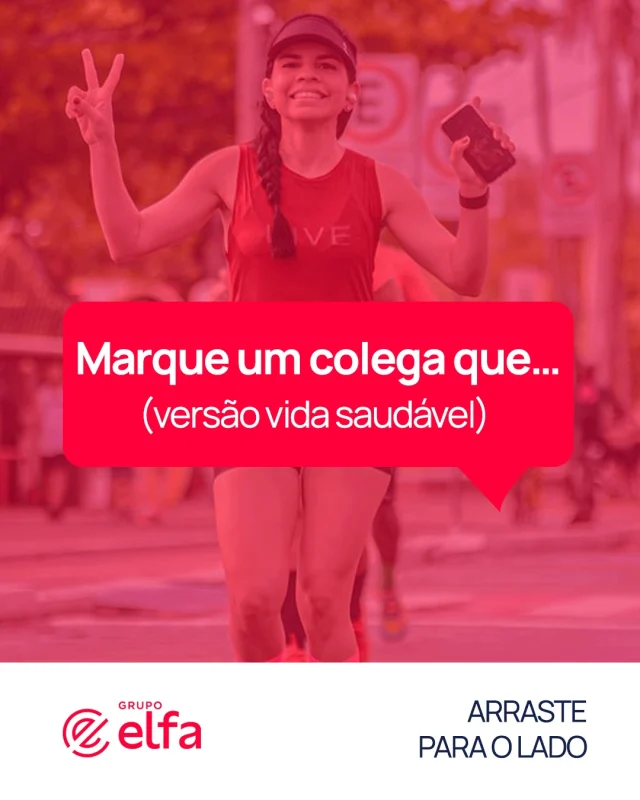 Cuidar da saúde faz parte da rotina do Grupo Elfa, dentro e fora do trabalho! ❤️🏃‍♀️

Acreditamos que incentivar hábitos saudáveis é mais uma forma de zelar pelo nosso time. Por isso, apoiamos cada colaborador a buscar o que faz sentido para sua rotina: seja na academia, caminhadas ou esportes radicais.

No Dia Nacional de Combate ao Sedentarismo, convidamos você a se movimentar - e não deixe de marcar aqui aquele colega que vai te acompanhar no próximo treino!

#GrupoElfa #DiadeCombateaoSedentarismo #saúde