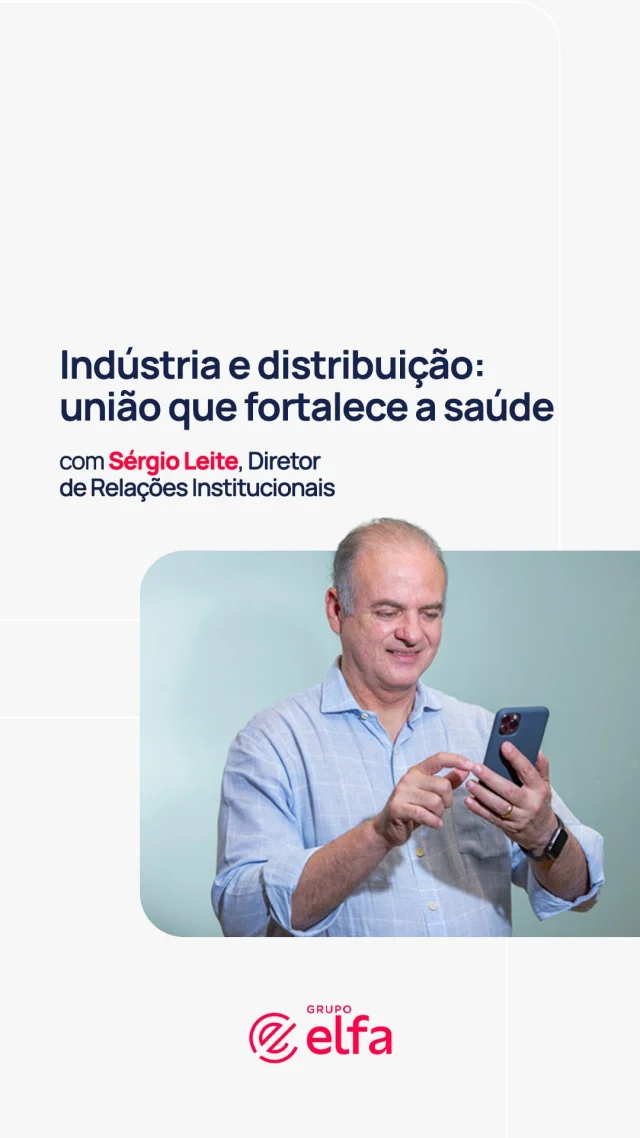 A saúde só chega a quem precisa quando todos os elos da cadeia atuam juntos com responsabilidade e agilidade.

No Grupo Elfa, somos parceiros de clínicas, hospitais, profissionais de saúde e da indústria farmacêutica, promovendo mais segurança e eficiência em cada etapa da operação.

No vídeo, nosso Diretor de Relações Institucionais, Sérgio Leite, fala sobre a importância dessas relações. Confira! ❤️

#GrupoElfa #distribuição #saúde
