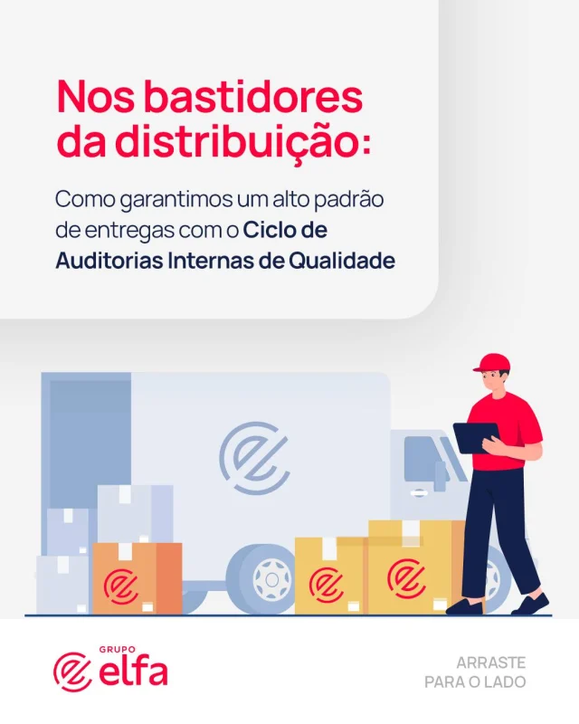 Garantir a integridade dos medicamentos e materiais médico-hospitalares que saem dos nossos Centros de Distribuição é um compromisso diário do Grupo Elfa. 🚚

Por meio das Auditorias Internas de Qualidade, acompanhamos de perto nossos processos, mapeando oportunidades de melhorias e garantindo mais rastreabilidade e segurança.

Arraste para o lado e veja como esse processo acontece na prática! Para você, o que faz a diferença na Qualidade? ❤️

#GrupoElfa #distribuição #auditoria