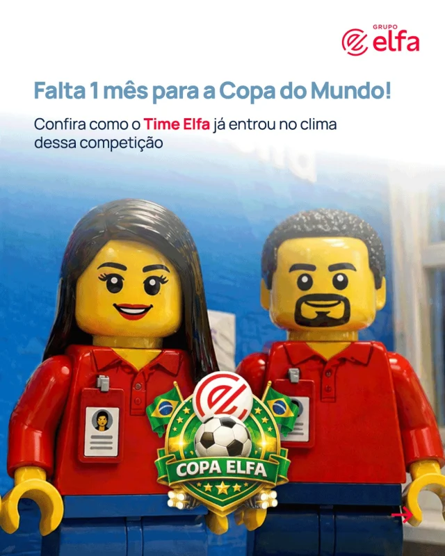 Já estão sentindo o clima de Copa do Mundo? ⚽

A seleção do Grupo Elfa já entrou em campo com a campanha Rumo ao Hexa, reforçando a excelência que move nossas operações todos os dias.

Arraste para o lado e descubra como estamos impulsionando resultados e eficiência na distribuição de saúde!

#GrupoElfa #CopadoMundo #RumoaoHexa