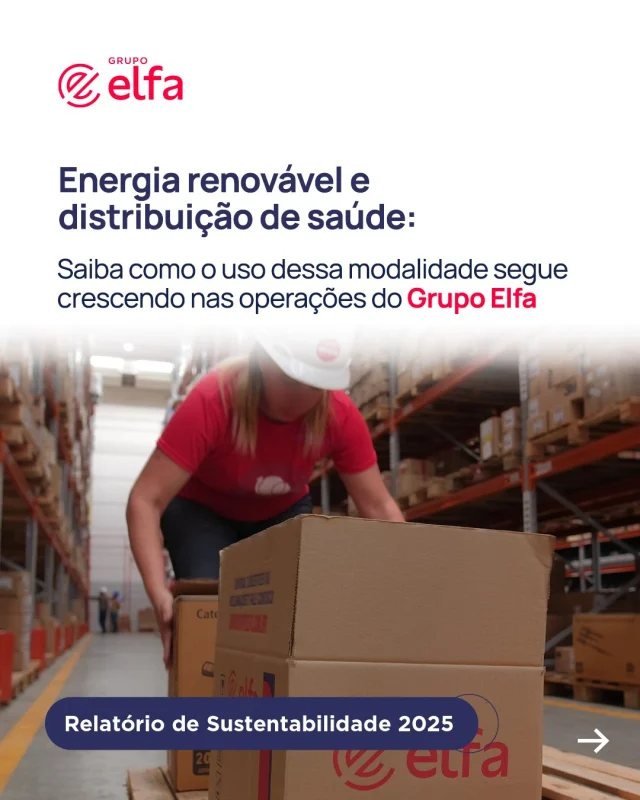 Para uma das maiores distribuidoras de saúde do país, a gestão de energia é um dos eixos mais importantes da estratégia ambiental. 🔋

Nossa natureza logística exige Centros de Distribuição com funcionamento contínuo, controle térmico e alta capacidade operacional. Para avançar na transição energética, é preciso tornar essas atividades cada vez mais inteligentes e ecológicas.

Os resultados do último ano refletem uma agenda ambiental conectada à construção de um modelo de negócio sustentável a longo prazo. Confira alguns destaques! 🤩

#GrupoElfa #RelatóriodeSustentabilidade #energiarenovável