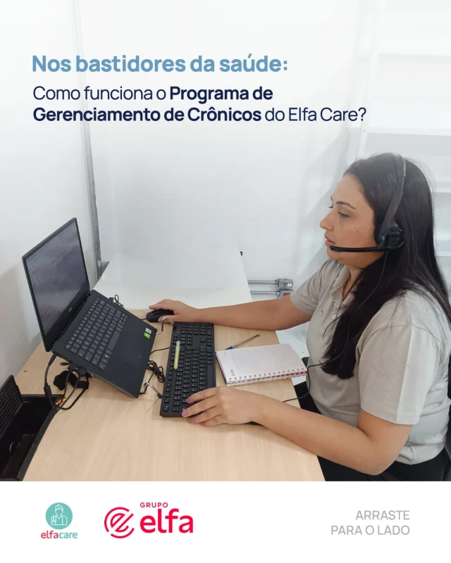 Uma abordagem integrada, proativa e focada na melhoria da qualidade de vida faz toda a diferença para o tratamento de condições crônicas. 🩺

Por meio do Programa de Gerenciamento de Crônicos, o Elfa Care atua ao lado de operadoras de saúde e pacientes, promovendo um acompanhamento contínuo, estruturado e multidisciplinar.

No Grupo Elfa, combinamos atendimento humanizado e excelência operacional para ampliar os caminhos da saúde. ❤️

#GrupoElfa #ElfaCare #saúde