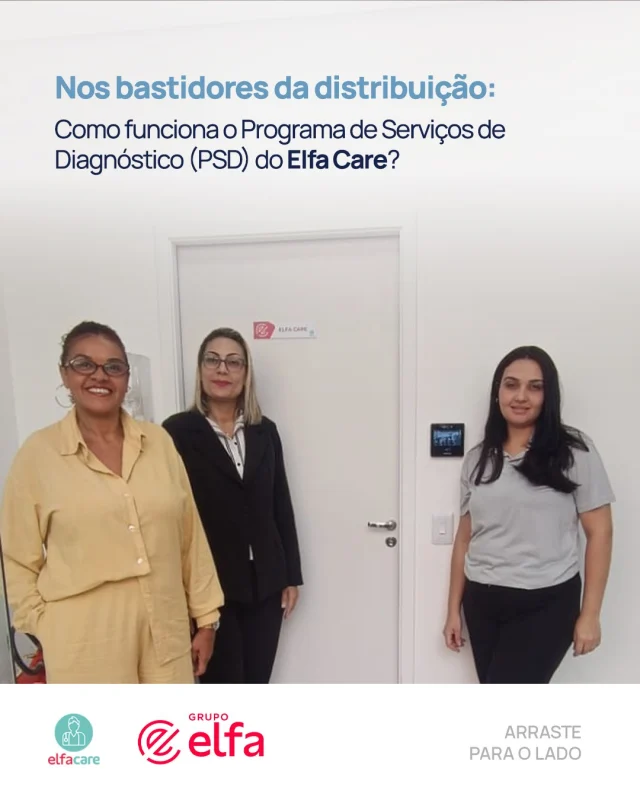 No Grupo Elfa, buscamos sempre tornar o acesso à saúde mais ágil e eficiente. Com o Programa de Serviços de Diagnóstico (PSD) do Elfa Care, esse objetivo se traduz em uma solução prática. 🩺

O PSD apoia o agendamento de exames conforme prescrição, reduzindo o tempo de espera e facilitando o processo tanto para o paciente, quanto para as operadoras de saúde.

Arraste para o lado e conheça!

#GrupoElfa #ElfaCare #saúde
