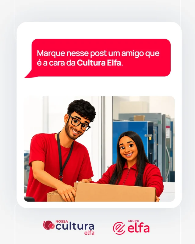 Quem tem um amigo tem tudo, não é mesmo?👥

Melhor ainda quando esse amigo está sempre oferecendo apoio nos desafios e comemorando cada conquista ao seu lado. É esse jeito de colaborar, cuidar e fazer acontecer que fortalece a Nossa Cultura e tornam o Grupo Elfa uma das maiores distribuidoras do país.

Lembrou de alguém? Marca aqui nos comentários e celebre o Dia do Amigo com quem representa todas essas qualidades na sua vida.❤️

#GrupoElfa #trend #NossaCultura